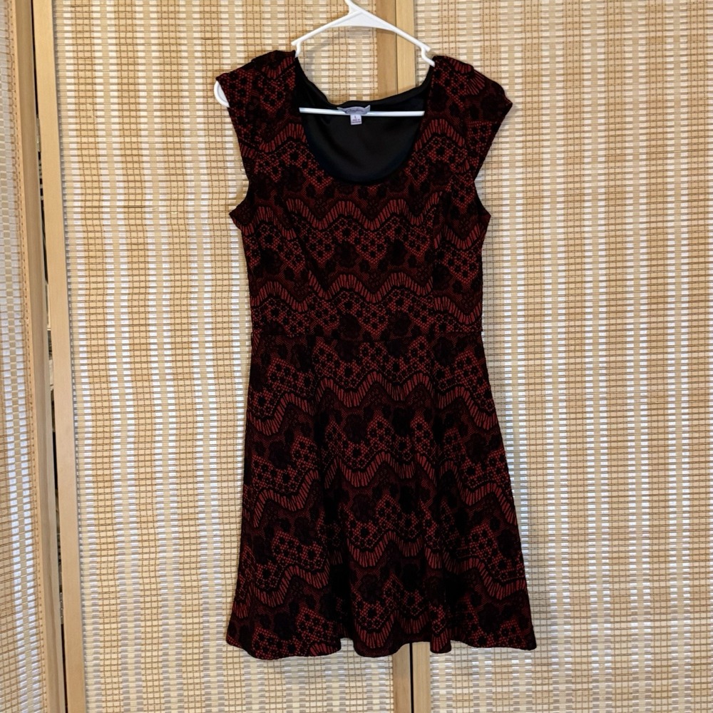 Candies Womens L Dress Black Lace Cocktail Evening Whimsigoth Formal Y2K Boho